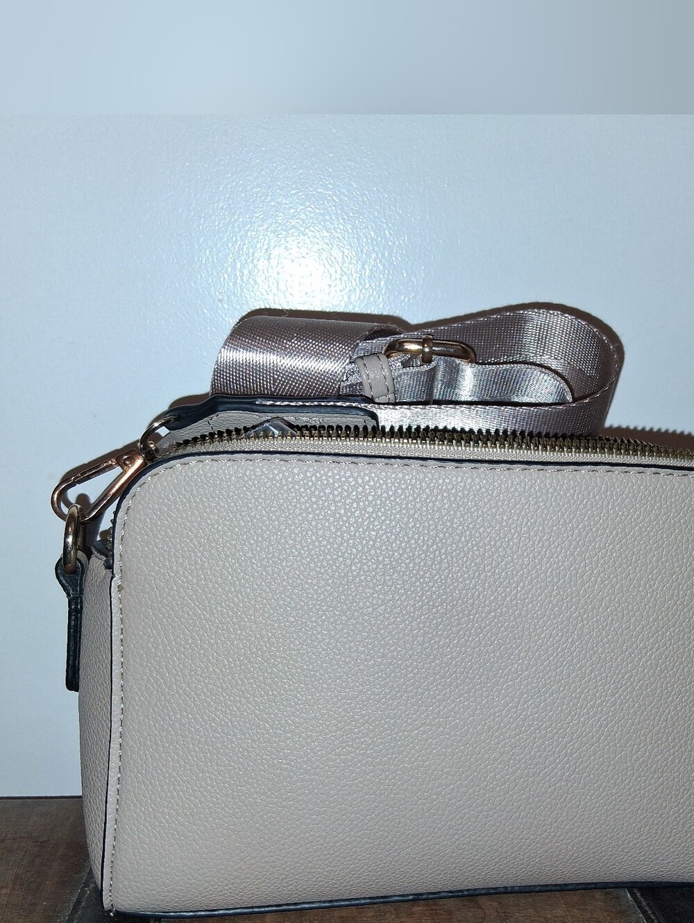 Mystery Jewelry Haul Packaged In Women’s Beige Crossbody Bag